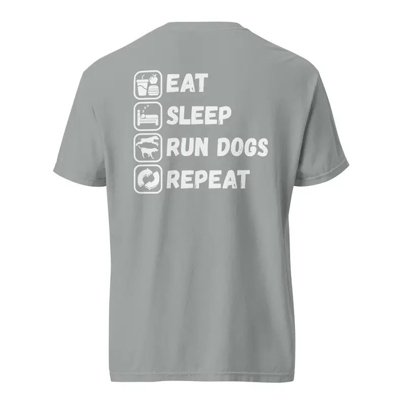 Eat Sleep Run Dogs Repeat – Casual Dog Lover T-Shirt