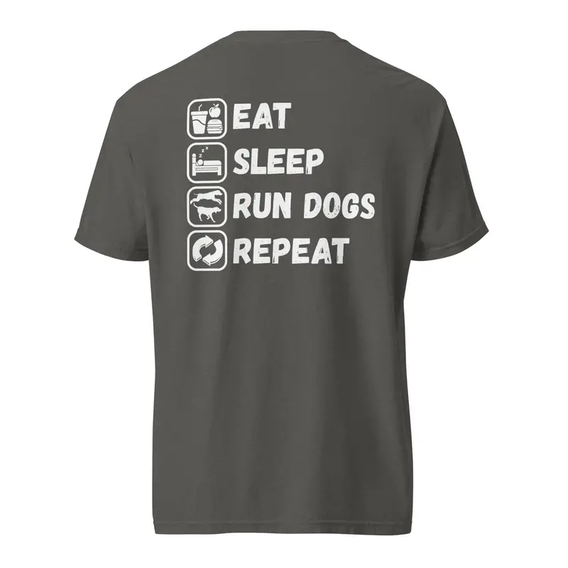 Eat Sleep Run Dogs Repeat – Casual Dog Lover T-Shirt