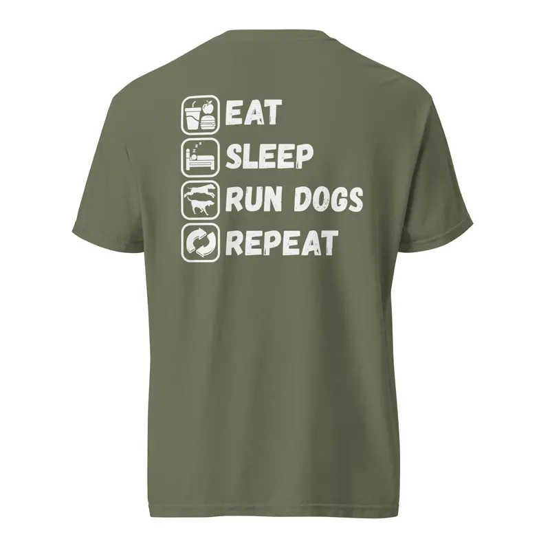 Eat Sleep Run Dogs Repeat – Casual Dog Lover T-Shirt
