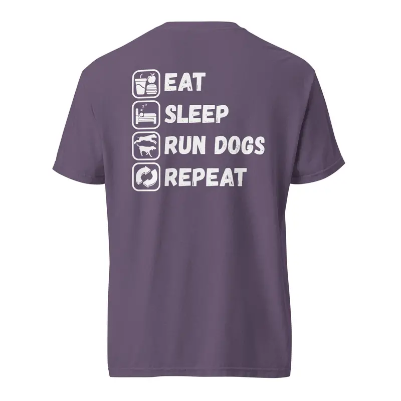 Eat Sleep Run Dogs Repeat – Casual Dog Lover T-Shirt
