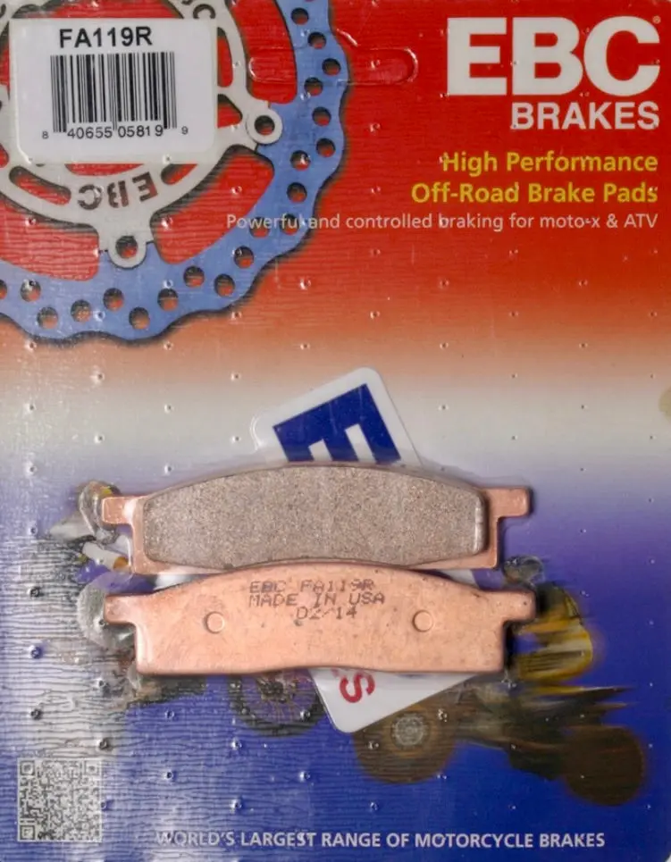 Ebc “R” Series Brake Pads (Fa119r) - Front Wheel 1