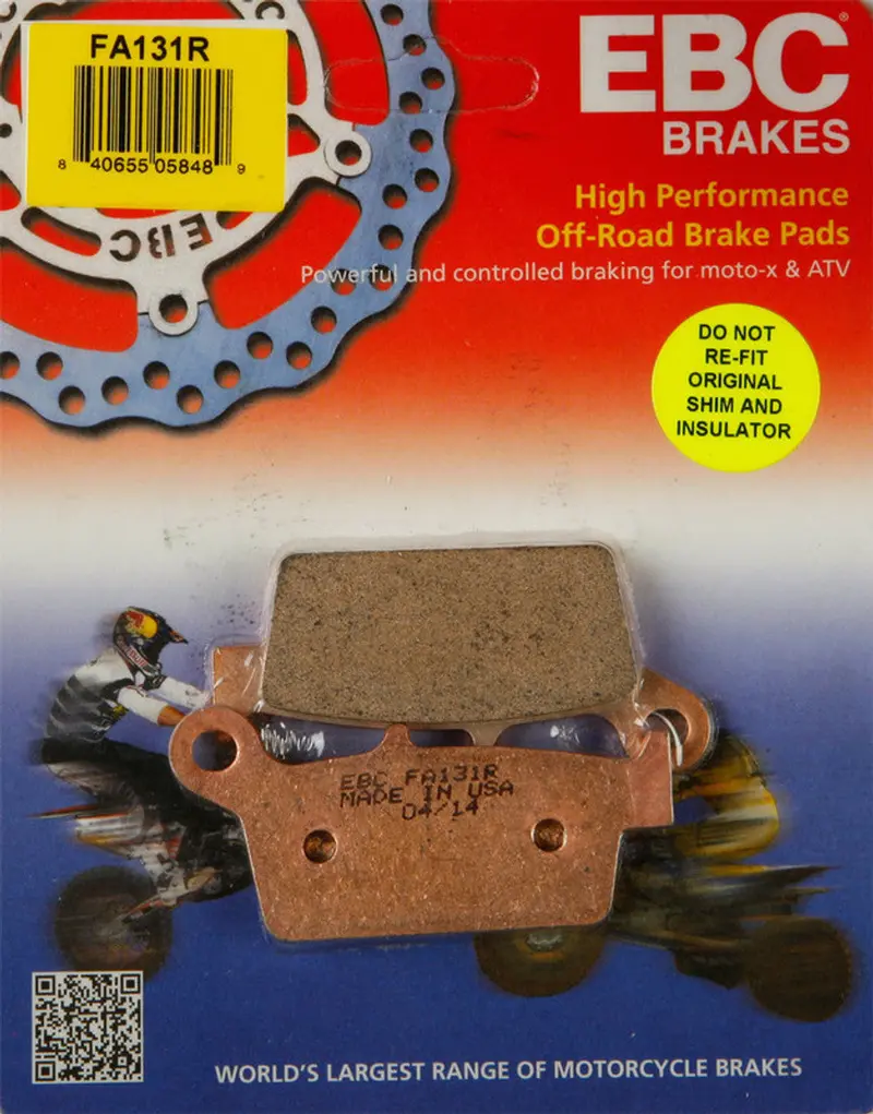 Ebc “R” Series Brake Pads (Fa131r) - Rear Wheel 1