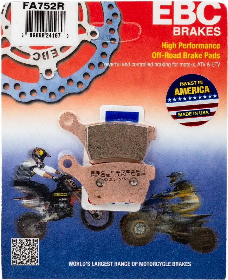 Ebc “R” Series Brake Pads (Fa752r) - Cobra Moto Cx50 1