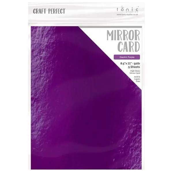 Electric Purple - High Gloss Mirror Cardstock 1