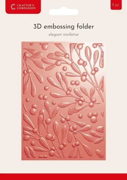 Elegant Mistletoe - 3D Embossing Folder 1