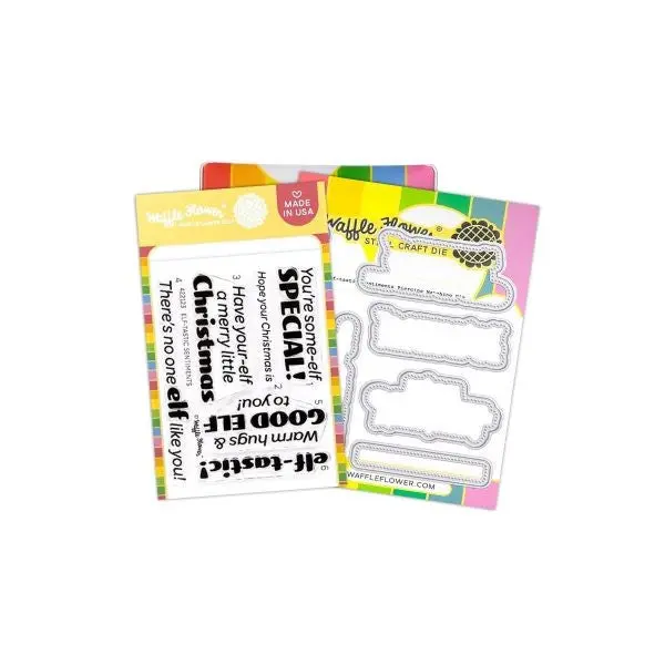 Elf-Tastic Sentiments - Stamp & Die Combo 1