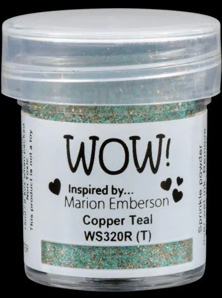 Embossing Powder - Copper Teal 1
