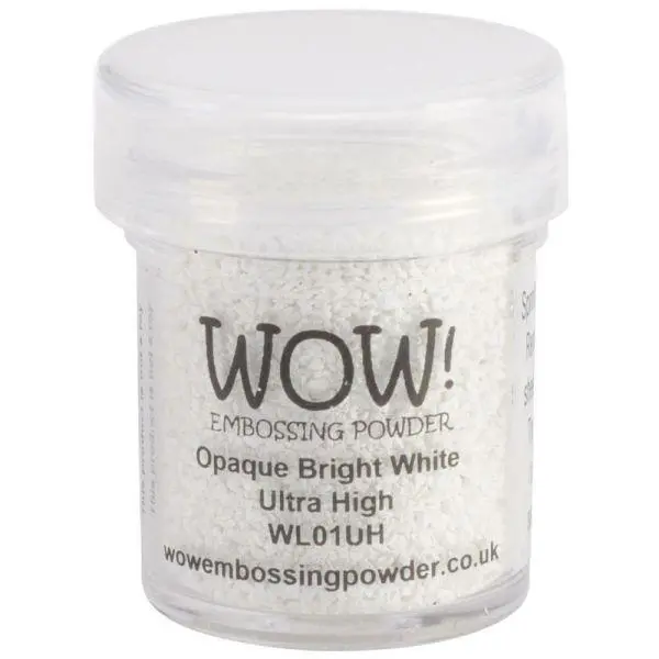 Embossing Powder  - Opaque Bright White - Ultra High 1