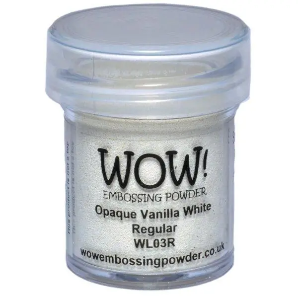 Embossing Powder - Opaque Vanilla White 1