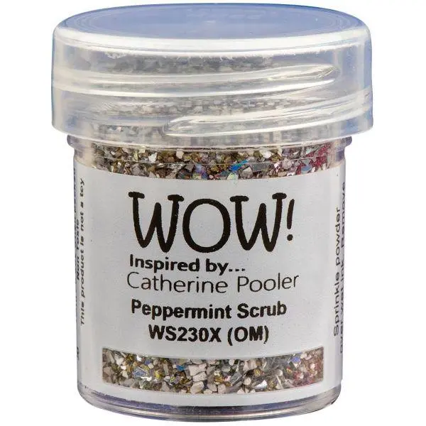 Embossing Powder - Peppermint Scrub 1