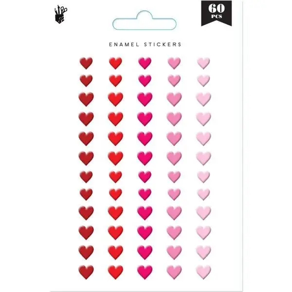 Enamel Hearts - Pinks/Reds 1