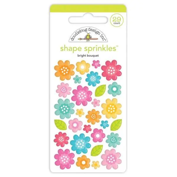 Enamel Shape Sprinkles - Bright Bouquet 1