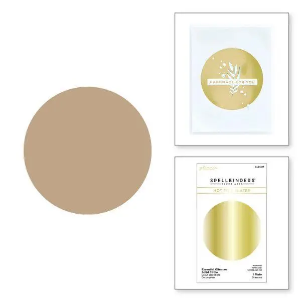 Essential Glimmer Solid Circle Glimmer Hot Foil Plate 1