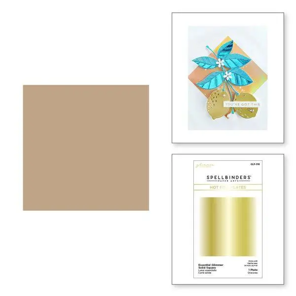 Essential Glimmer Solid Square Glimmer Hot Foil Plate 1