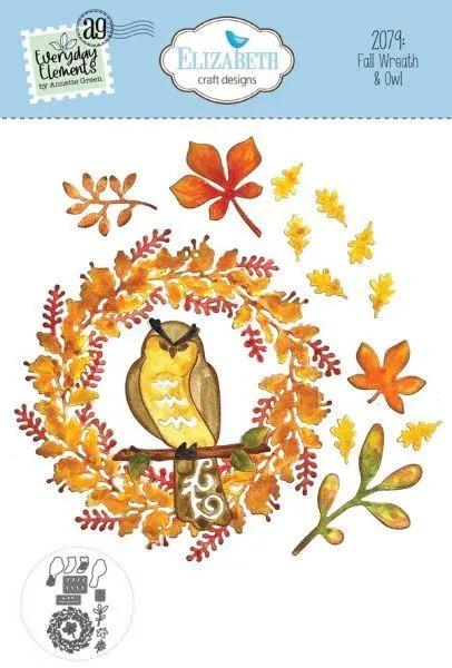 Everyday Elements - Fall Wreath & Owl - Dies 1