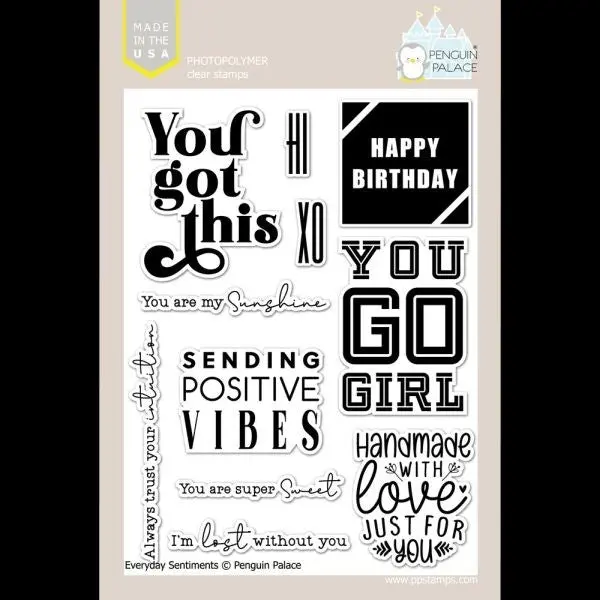 Everyday Sentiments - Clear Stamps 1