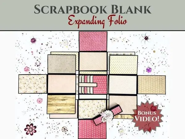 Expanding Folio Scrapbook Blanks - Kraft 1