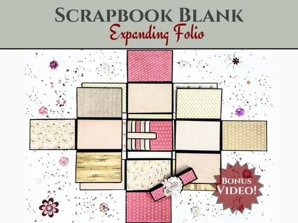 Expanding Folio Scrapbook Blanks - White 1