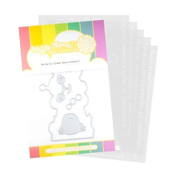 Fa-La-La Llama Sentiments Dies & Stencils 1