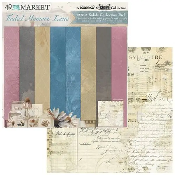 Faded Memory Lane - 12X12 Collection Pack - Solids 1