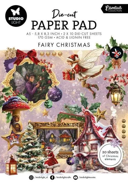 Fairy Christmas - Die Cut Paper Pad 1