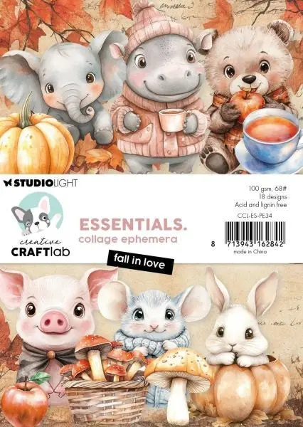 Fall In Love Essentials - Collage Ephemera 1