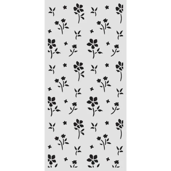 Family - Stencil - Small Flower Pattern 1