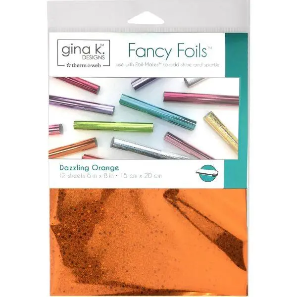 Fancy Foils - Dazzling Orange Holographic 1