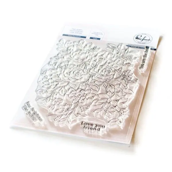 Fancy Rose Bunch - Clear Stamps 1