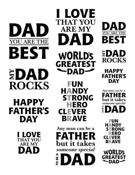 Fathers Day Sentiments - Ephemera 1