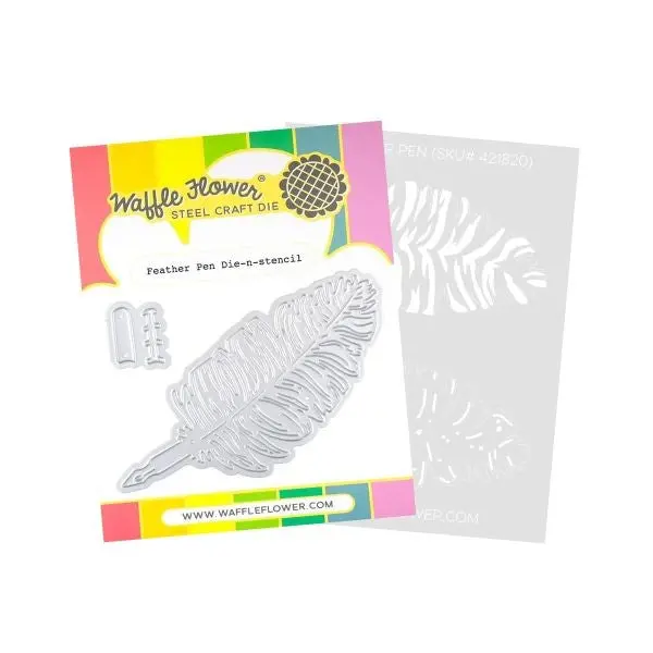 Feather Pen - Die & Stencil Set 1