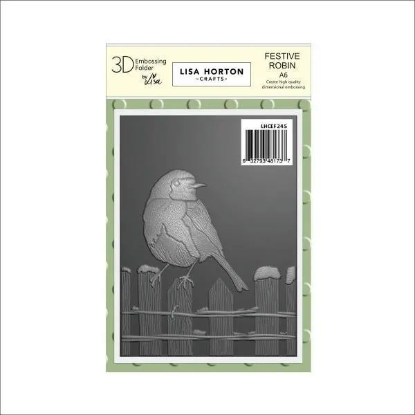 Festive Robin - Embossing Folder 1