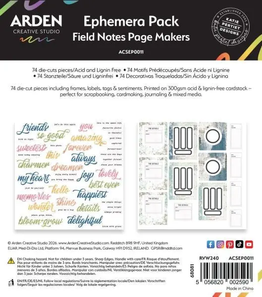 Field Notes - Page Makers Ephemera Pack 1