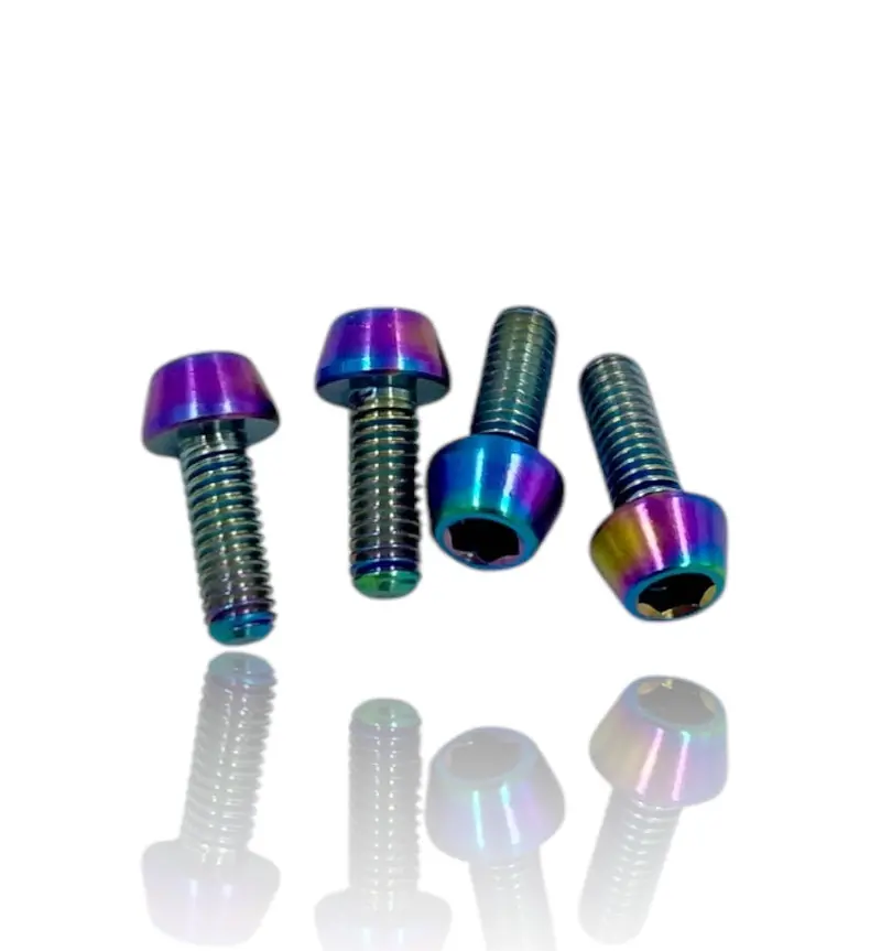 Flat Top Titanium Socket Head Screw Packs (4Pcs) 1