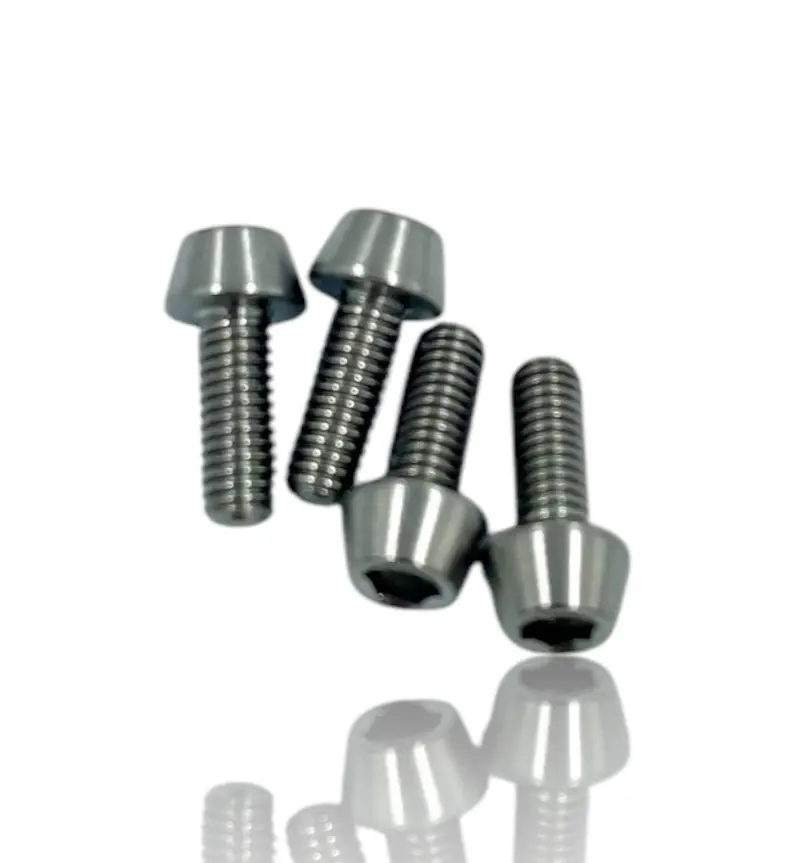 Flat Top Titanium Socket Head Screw Packs (4Pcs) 2