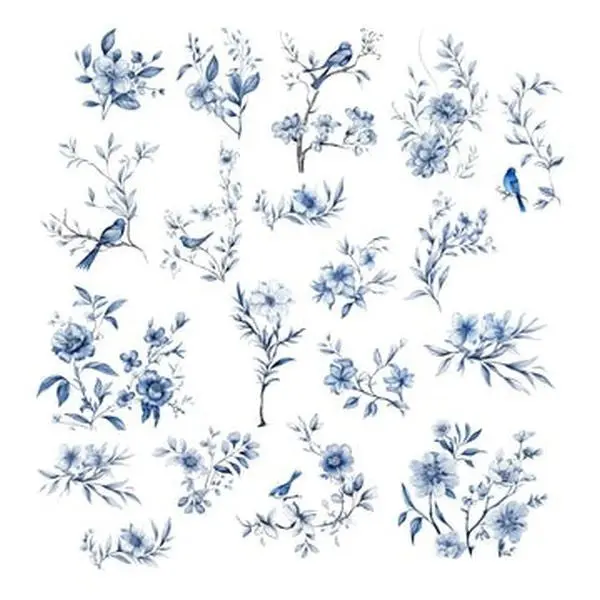 Fleur Azure - Ephemera - Delicate Florals 1