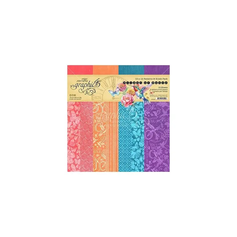 Flight Of Fancy - 12X12 Collection Pack - Patterns & Solids 1