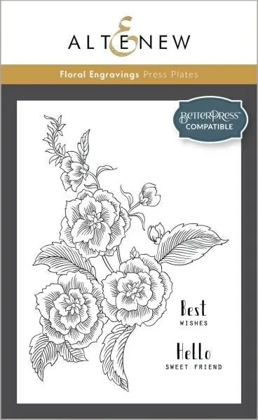 Floral Engravings Press Plates 1