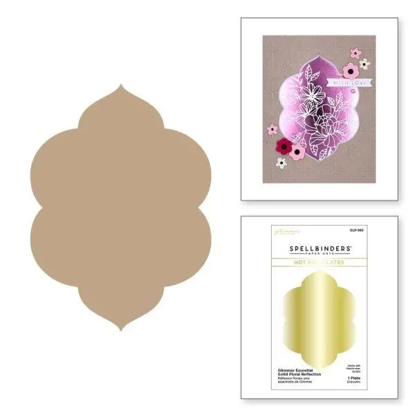 Floral Refection Collection - Glimmer Essential Solid Floral Reflection Glimmer Hot Foil Plate 1
