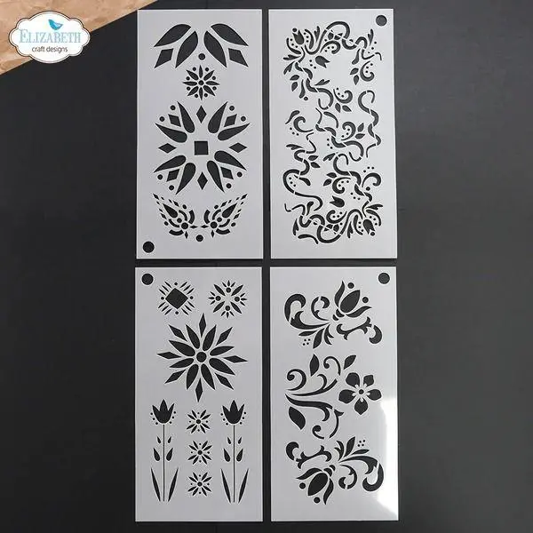 Florals N' Fabrick - Floral Stencils 1