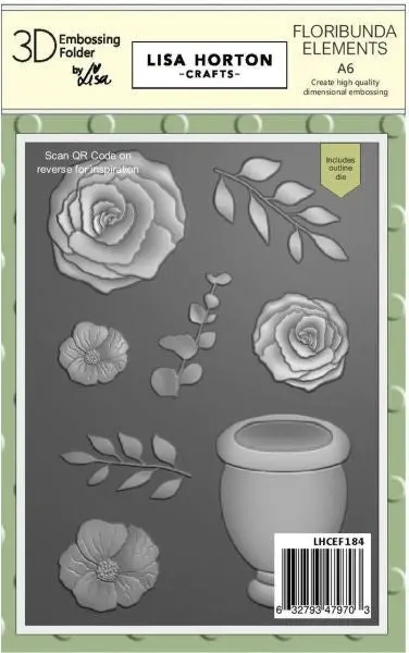 Floribunda Elements - 3D Embossing Folder & Die 1