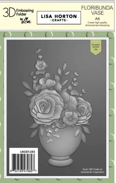 Floribunda Vase - 3D Embossing Folder & Die 1