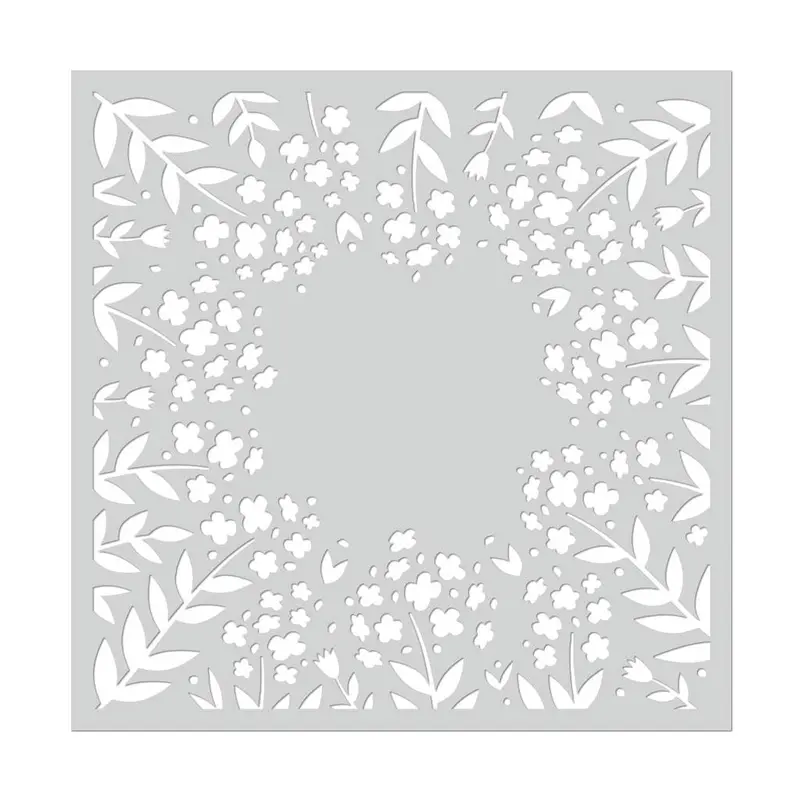 Flower Circle Stencil 1