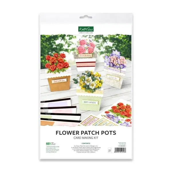 Flower Patch Pots - Card Making Kit 1