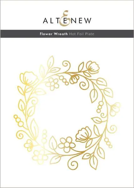 Flower Wreath - Hot Foil Plate 1