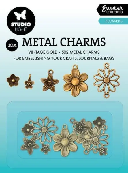 Flowers - Metal Charms 1