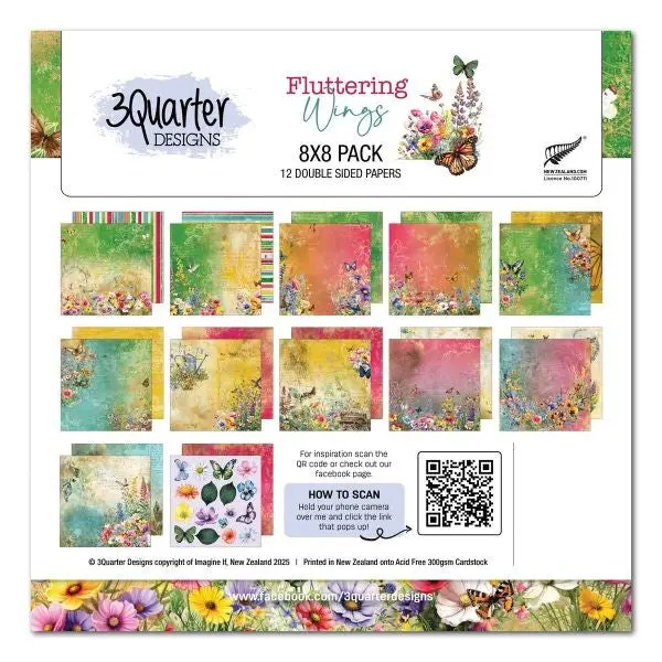Fluttering Wings - 8X8 Collection Pack 1