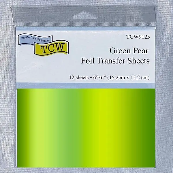 Foil Transfer Sheets - Green Pear 1