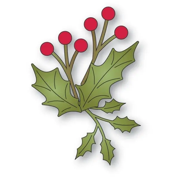 Forest Holly Sprig - Dies 1