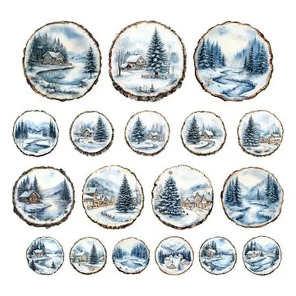 Forever Frost - Ephemera - Wood Slices 1